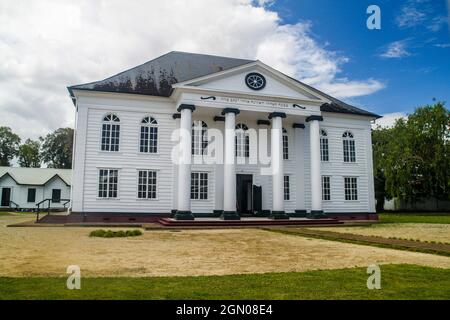 Neveh Shalom Synagoge in Paramaribo, Hauptstadt von Suriname. Stockfoto