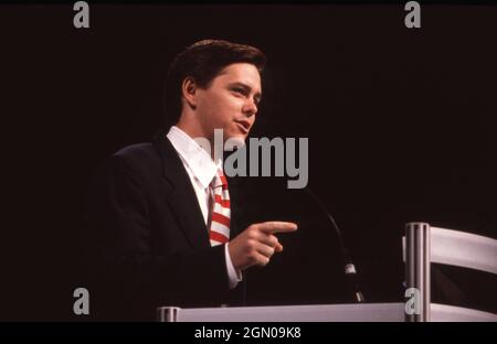 San Antonio Texas USA, 1992: Der konservative religiöse Führer Ralph Reed spricht auf der Texas Republican Convention. ©Bob Daemmrich Stockfoto