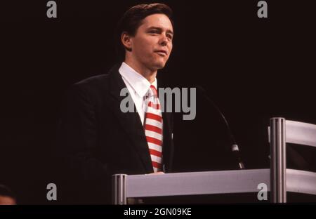San Antonio Texas USA, 1992: Der konservative religiöse Führer Ralph Reed spricht auf der Texas Republican Convention. ©Bob Daemmrich Stockfoto