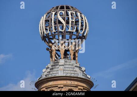 Außenansicht des London Coliseum Theatre, St Martin's Lane, West End. London, Großbritannien September 2021. Stockfoto