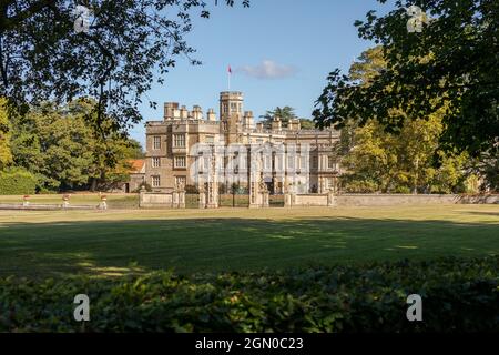 Schloss Ashby House, Northamptonshire, England, UK. Stammsitz der Marquis von Northampton Stockfoto