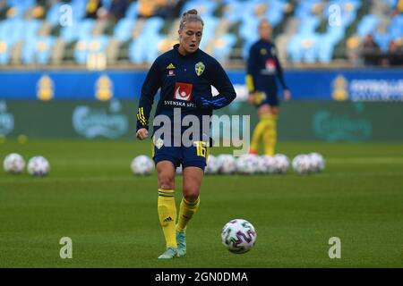 Göteborg, Schweden. September 2021. Filippa Angeldal (16 Schweden) vor dem WM 2021-Qulifationsspiel am 21. September 2021 zwischen Schweden und Georgien im Gamla Ullevi in Göteborg, Schweden Quelle: SPP Sport Press Foto. /Alamy Live News Stockfoto