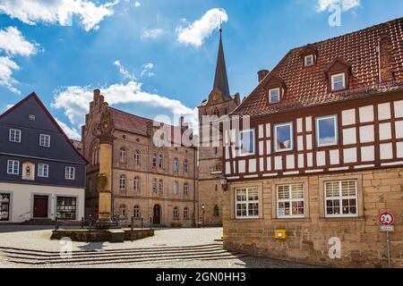 Melchior-Otto-Platz in Kronach, Bayern, Deutschland Stockfoto