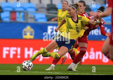 Göteborg, Schweden. September 2021. Kosovare Asllani (9 Schweden) beim WM 2021-Qulifationsspiel am 21. September 2021 zwischen Schweden und Georgien im Gamla Ullevi in Göteborg, Schweden Quelle: SPP Sport Press Foto. /Alamy Live News Stockfoto
