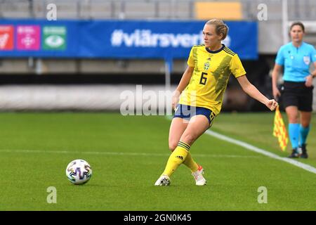 Göteborg, Schweden. September 2021. Magdalena Eriksson (6 Schweden) während des WM-Qulifationsspiels 2021 am 21. September 2021 zwischen Schweden und Georgien im Gamla Ullevi in Göteborg, Schweden Quelle: SPP Sport Press Foto. /Alamy Live News Stockfoto
