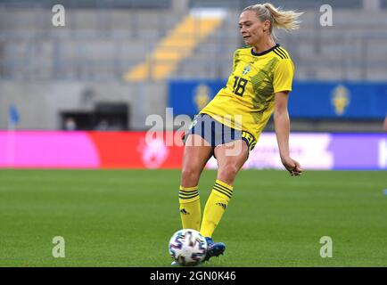 Göteborg, Schweden. September 2021. Fridolina Rolfo (18 Schweden) während des WM-Qulifationsspiels 2021 am 21. September 2021 zwischen Schweden und Georgien im Gamla Ullevi in Göteborg, Schweden Quelle: SPP Sport Press Foto. /Alamy Live News Stockfoto