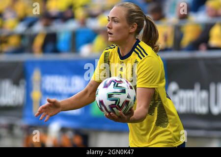 Göteborg, Schweden. September 2021. Magdalena Eriksson (6 Schweden) während des WM-Qulifationsspiels 2021 am 21. September 2021 zwischen Schweden und Georgien im Gamla Ullevi in Göteborg, Schweden Quelle: SPP Sport Press Foto. /Alamy Live News Stockfoto