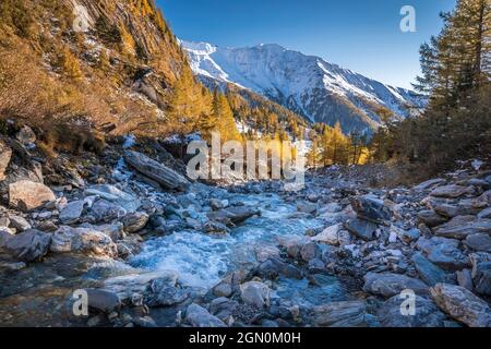 Ködnitzbach in Ködnitztal, Kals am Großglockner, Osttirol, Tirol, Österreich Stockfoto