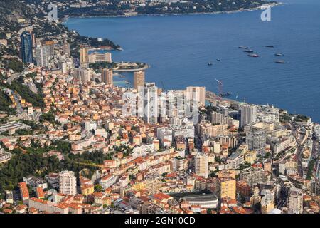 Monaco, 8. November 2019. Panoramablick auf Monte Carlo, Monaco. Quelle: Vuk Valcic / Alamy Stockfoto