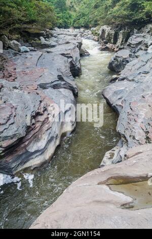 El Estrecho, verengt den Fluss Magdalena in Kolumbien Stockfoto