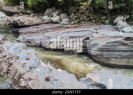 El Estrecho, verengt den Fluss Magdalena in Kolumbien Stockfoto