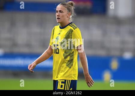 Göteborg, Schweden. September 2021. Filippa Angeldal (16 Schweden) während des WM-Qulifationsspiels 2021 am 21. September 2021 zwischen Schweden und Georgien im Gamla Ullevi in Göteborg, Schweden Quelle: SPP Sport Press Foto. /Alamy Live News Stockfoto