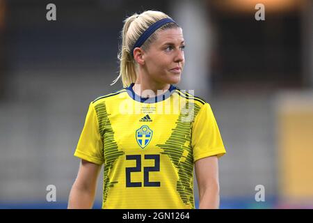 Göteborg, Schweden. September 2021. Olivia Schough (22 Schweden) während des WM-Qulifationsspiels 2021 am 21. September 2021 zwischen Schweden und Georgien im Gamla Ullevi in Göteborg, Schweden Quelle: SPP Sport Press Foto. /Alamy Live News Stockfoto