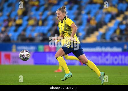 Göteborg, Schweden. September 2021. Filippa Angeldal (16 Schweden) während des WM-Qulifationsspiels 2021 am 21. September 2021 zwischen Schweden und Georgien im Gamla Ullevi in Göteborg, Schweden Quelle: SPP Sport Press Foto. /Alamy Live News Stockfoto