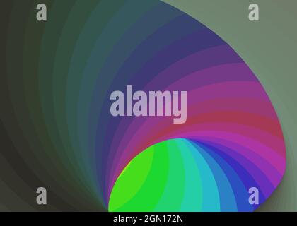 Hintergrund-Illustration: „Color Swirl Warmhole Vortex Twist Generative Art“ Stock Vektor