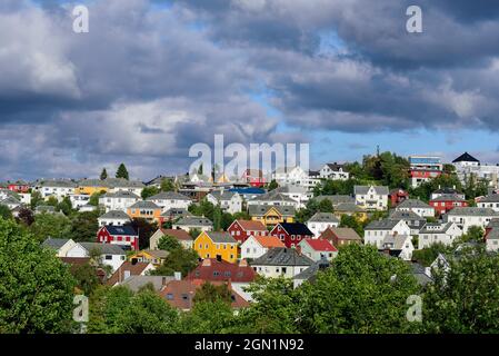 Blick von der Festung Kristiansten, Trondheim, Norwegen Stockfoto