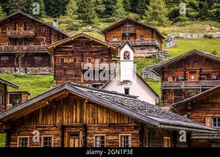 Oberstalleralm im Arntal, Innervillgraten, Villgratental, Osttirol, Tirol, Österreich Stockfoto