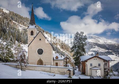 Wallfahrtskirche Maria Schnee in Kalkstein, Innervillgraten, Villgratental, Osttirol, Tirol, Österreich Stockfoto