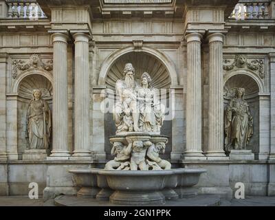 Albrechtsbrunnen, 1. Bezirk Innere Stadt, Wien, Österreich Stockfoto