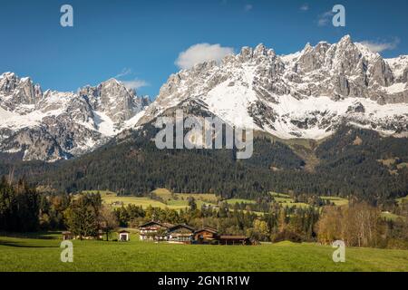 Going am Wilden Kaiser, Tirol, Österreich Stockfoto