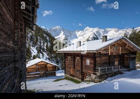 Oberstalleralm im Arntal, Innervillgraten, Villgratental, Osttirol, Tirol, Österreich Stockfoto