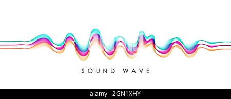 Vektorhintergrund mit abstrakter Farbmischung Welle Stock Vektor