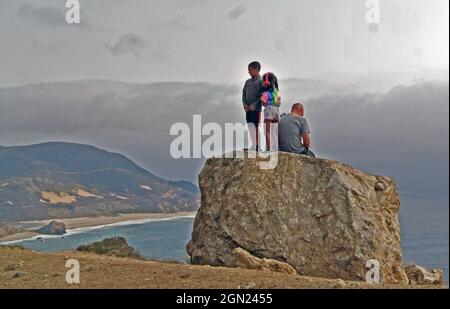 Herbstansicht des Pigeon Point Ligjhouse auf hw 1 monterey County california usa Stockfoto