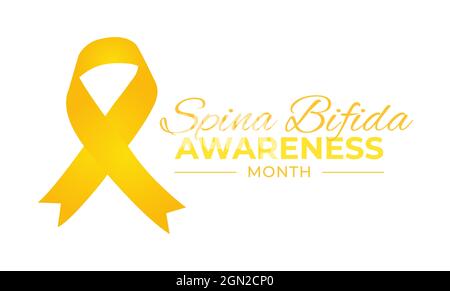 Spina Bifida Awareness Day Hintergrundillustration Stock Vektor