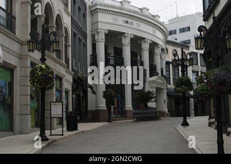 Der Versace Store am Rodeo Drive Stockfoto