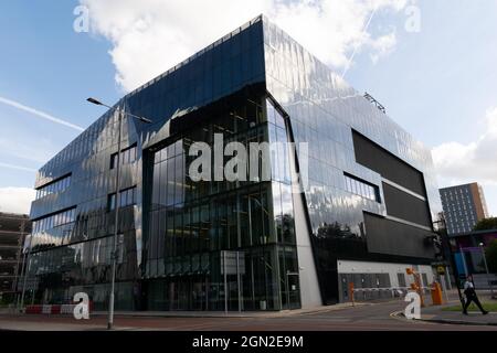 Außenansicht des National Graphene Institute, University of Manchester. VEREINIGTES KÖNIGREICH Stockfoto