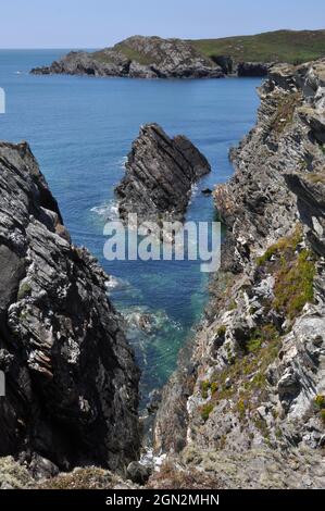 Strand auf Holy Island in der Nähe von Trearddur Bay, Anglesey, Wales Stockfoto