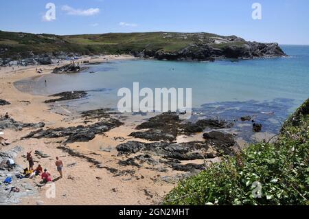 Strand auf Holy Island in der Nähe von Trearddur Bay, Anglesey, Wales Stockfoto