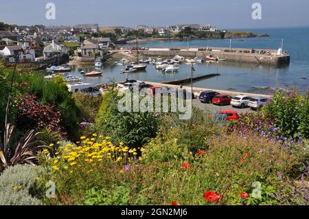 Cemaes Bay, Anglesey, das schönste Dorf der Insel Stockfoto