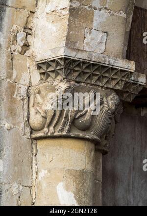 Römische Ruinen der Kirche St-Etienne, Marans, Charente Maritime, Frankreich. Stockfoto