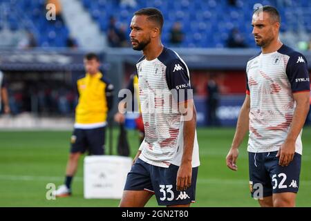 Bologna, Italien. September 2021. Hernani (Genua CFC) während Bologna FC vs Genua CFC, italienische Fußballserie Ein Spiel in Bologna, Italien, September 21 2021 Quelle: Independent Photo Agency/Alamy Live News Stockfoto