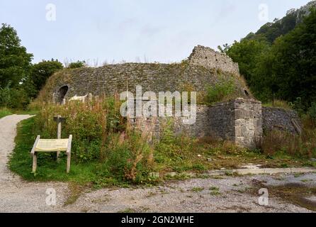 Craven Lime Works & Hoffman Kiln in der Nähe von Settle in North Yorkshire, England Stockfoto