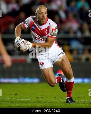 Aktenfoto vom 26-08-2021 von St. Helens’ James Roby. Ausgabedatum: Mittwoch, 22. September 2021. Stockfoto