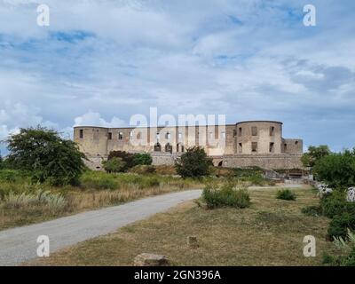 Ruinen der berühmten Burg Borgholm auf der Insel Oland in Schweden Stockfoto