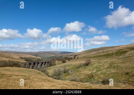 Dent Kopf Viadukt, Dentdale, Yorkshire Dales National Park, UK Stockfoto