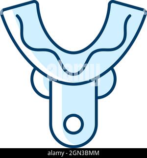 RGB-Farbsymbol der Impression Tray Stock Vektor