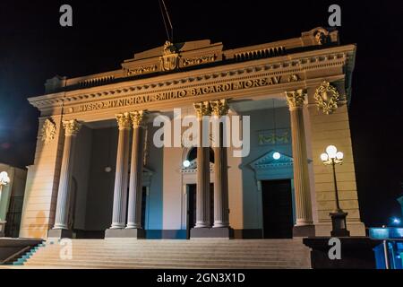 SANTIAGO DE CUBA, KUBA - 31. JANUAR 2016: Stadtmuseum Emilio Bacardi in Santiago de Cuba, Kuba Stockfoto