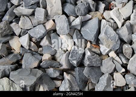 Eine einfache graue Kiesstruktur Stockfoto