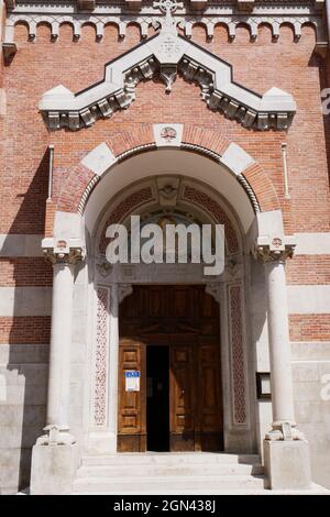 Rivisondoli - Abruzzen - Kirche San Nicola di Bari, Symbol des charakteristischen Bergdorfes Stockfoto