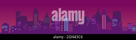 Illustration Vektor-Design der städtischen Stadtlandschaft Stock Vektor