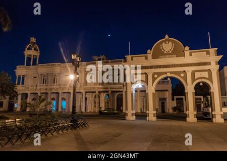 Triumphbogen am Parque Jose Marti Platz in Cienfuegos, Kuba Stockfoto