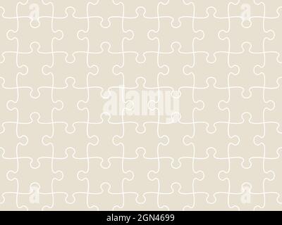 Nahtloses Muster der fertigen Puzzleteile Gitter Stock Vektor