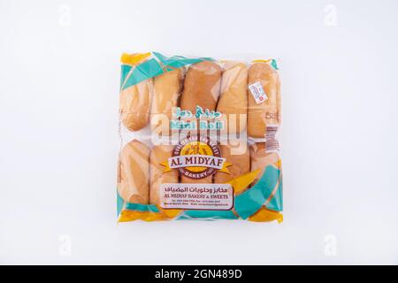 Set Hamburger Brötchen auf isoliertem Hintergrund. Stockfoto