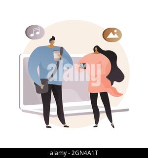 Millennials abstraktes Konzept Vektor Illustration. Stock Vektor