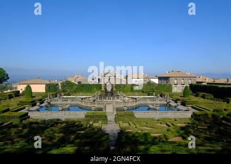 Der Brunnen der vier Mauren in Villa Lante, Bagnaia,Viterbo, Latium, Italien Stockfoto