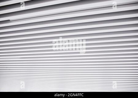 Schwarze und weiße Zellierung. Parallele Linien. Hintergrund Stockfoto